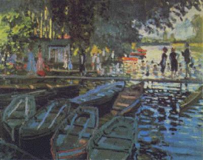 Claude Monet Bathers at La Grenouillere Sweden oil painting art